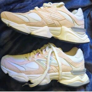 Women's light pale pink and White new balance 9060 Sneakers women’s size 10.5